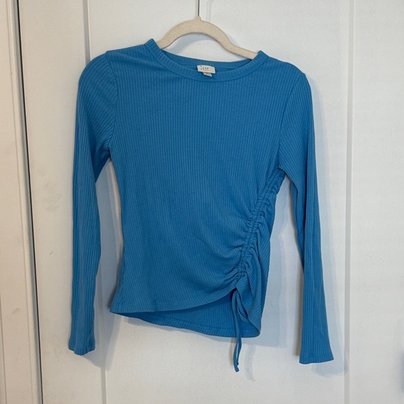 a new day Blue Ruched Long Sleeve Top - Picture 1 of 6